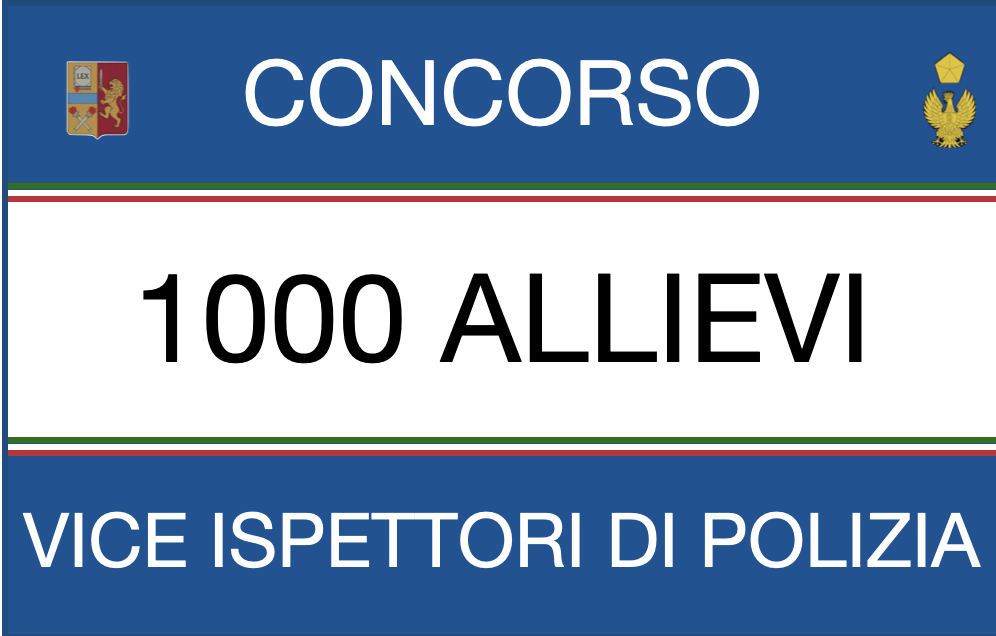 CONCORSO 1000 ALLIEVI VICEISPETTORI