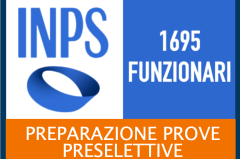 INPS 1695 Funzionari 2026, prove preselettive
