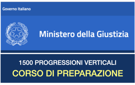 1500 progressioni verticali ministero giustizia