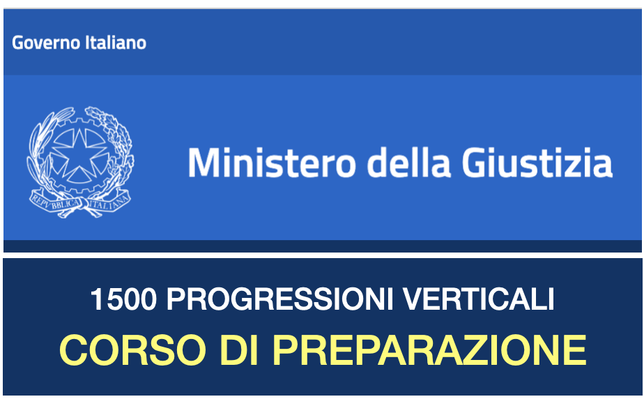 1500 progressioni verticali ministero giustizia