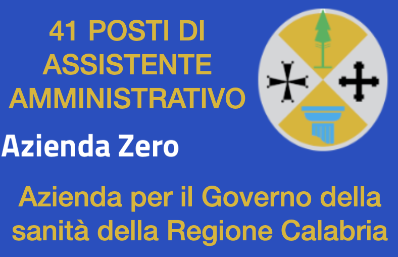 Concorso 41 Assistenti Azienda Zero Calabria